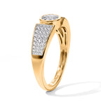 EVER TRUE Weißer Diamant Ring Nickelfreies Messing (Größe 20.00)