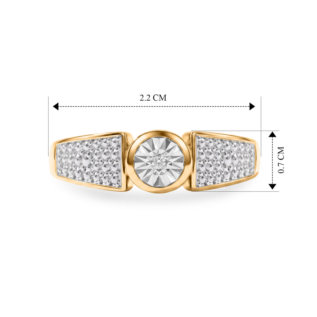EVER TRUE Weißer Diamant Ring Nickelfreies Messing (Größe 20.00)