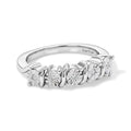 EVER TRUE Weißer Diamant Ring Nickelfreies Messing (Größe 17.00) 0.05 ct