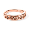 EVER TRUE Natürlicher Champagner Diamant Ring Nickelfreies Messing (Größe 17.00)