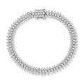 LUXURIANT SGL zertifiziertes SI-GH Labor Diamant 19cm Armband, 925 Silber rhodiniert - 13,50 ct.