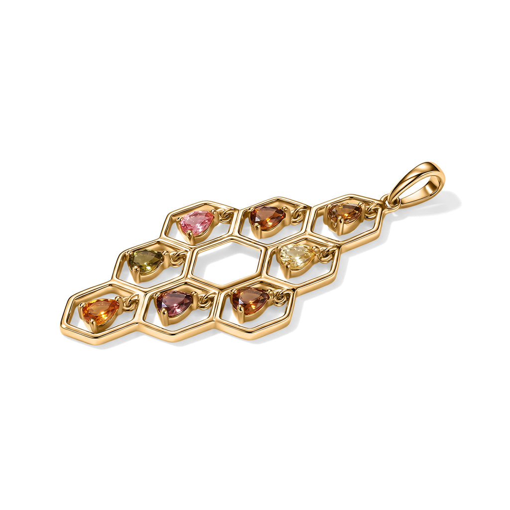 EVER TRUE AA Mehrfarbig-Turmalin Anhänger 950 Kupfer ca. 1,30 ct.