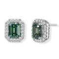 D'Joy AA Grüner Moissanit, Moissanit Ohrringe 925 Silber Rhodiniert (10-15 Werktage Lieferzeit) ca. 3,55 ct.