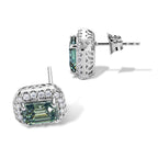 D'Joy AA Grüner Moissanit, Moissanit Ohrringe 925 Silber Rhodiniert (10-15 Werktage Lieferzeit) ca. 3,55 ct.