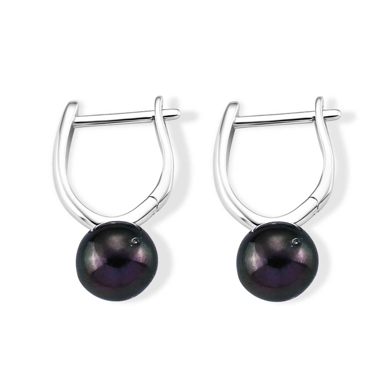 D'Joy Tahiti Perle (8-9 mm) Ohrringe 925 Silber Rhodiniert