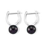 D'Joy Tahiti Perle (8-9 mm) Ohrringe 925 Silber Rhodiniert