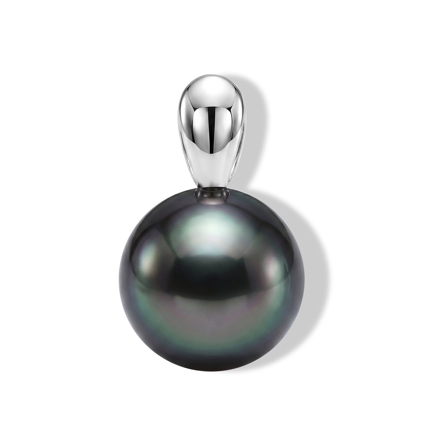 D'Joy Tahiti Perle (9-10 mm) Anhänger 925 Silber Rhodiniert