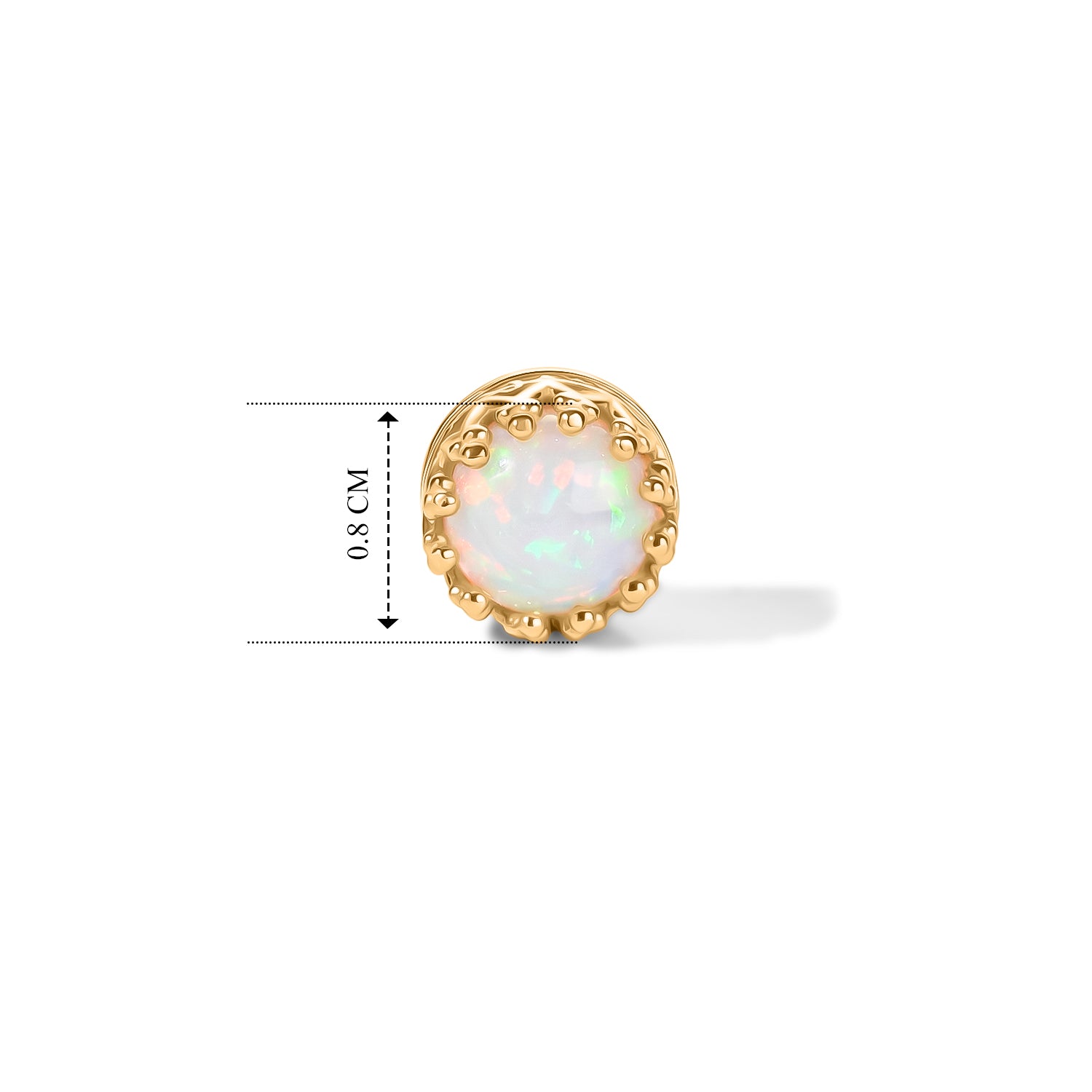 D'Joy AA Natürlicher, äthiopischer Welo Opal Ohrringe 925 Silber 750 Vergoldet ca. 1.23 ct