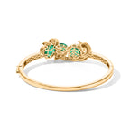 EVER TRUE Pfau Quarz Triplette Armreif ca. 19 cm 950 Kupfer ca. 7,62 ct.