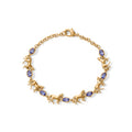 EVER TRUE AA Tansanit Armband ca. 18 cm 950 Kupfer ca. 1.66 ct