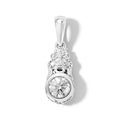 LUXURIANT DIAMOND - Lab Grown Diamant SI-GH Anhänger 925 Silber Rhodiniert ca. 0,50 ct.
