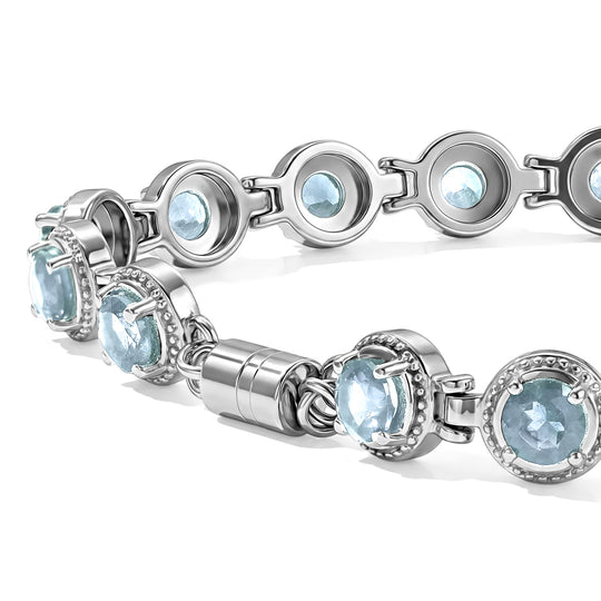 EverTrue Multi Edelstein 19cm Armband, Edelstahl - 8,32 ct.