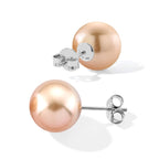 EXTREM SELTEN - AAAA Goldene Südsee Perle (11-12 mm) Ohrringe 750 Gold