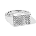 EVER TRUE Weißer Diamant Ring Nickelfreies Messing (Größe 17.00) ca. 0,02 ct