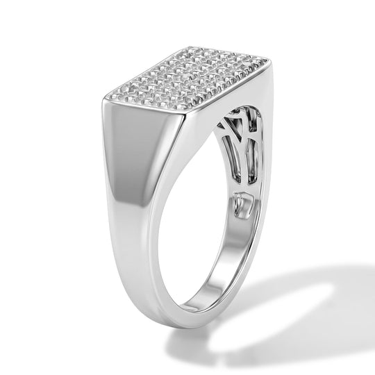 EVER TRUE Weißer Diamant Ring Nickelfreies Messing (Größe 21.00) ca. 0,02 ct