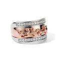 EVER TRUE Moissanit Ring 950 Kupfer (Größe 17.00) ca. 0,36 ct