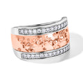 EVER TRUE Moissanit Ring 950 Kupfer (Größe 17.00) ca. 0,36 ct