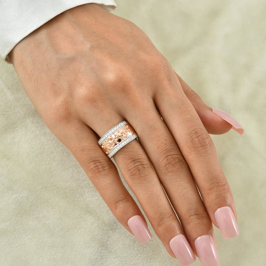 EVER TRUE Moissanit Ring 950 Kupfer (Größe 21.00) ca. 0,36 ct
