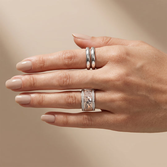 EVER TRUE Moissanit Ring 950 Kupfer (Größe 20.00) ca. 0,36 ct