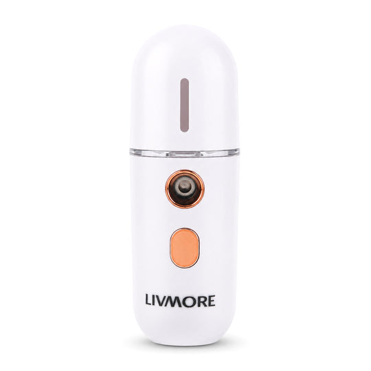 Livmore Nano-Gesichtssprüher für erfrischende Feuchtigkeit, wiederaufladbar, 12 ml, Blau
