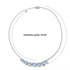 EVER TRUE Regenbogen Mondstein Halskette ca. 45 cm 950 Kupfer ca. 10,62 ct.
