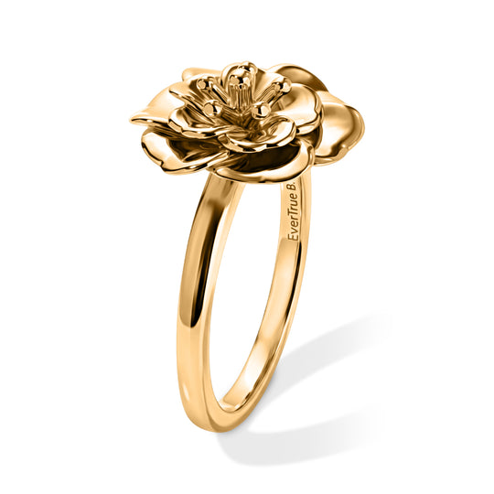 EVER TRUE Reine Bronze 750 VergoldetRing (Größe 19.00) ca. 3,35g