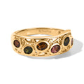 EVER TRUE AA Mehrfarbig-Turmalin Ring Reine Bronze (Größe 19.00) ca. 1,14 ct