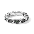 EVER TRUE Grüner Diamant Ring Nickelfreies Messing (Größe 17.00) ca. 0,05 ct