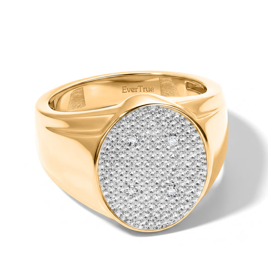 EVER TRUE Weißer Diamant Ring Nickelfreies Messing (Größe 21.00) ca. 0,02 ct