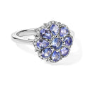 EVER TRUE Tansanit Ring 950 Kupfer (Größe 17.00) ca. 1,76 ct