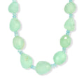 EVER TRUE Chalzedon, Blau Chalcedony Verbessert Halskette ca. 50 cm Nickelfreies Messing Platiniert ca. 490,00 ct.