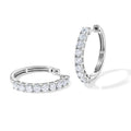 D'Joy Moissanit Ohrringe, 925 Silber rhodiniert - 1,80 ct.