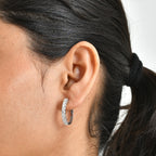D'Joy Moissanit Ohrringe, 925 Silber rhodiniert - 1,80 ct.