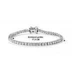 D'Joy Moissanit Armband ca. 18 cm 925 Silber Rhodiniert ca. 4,94 ct.