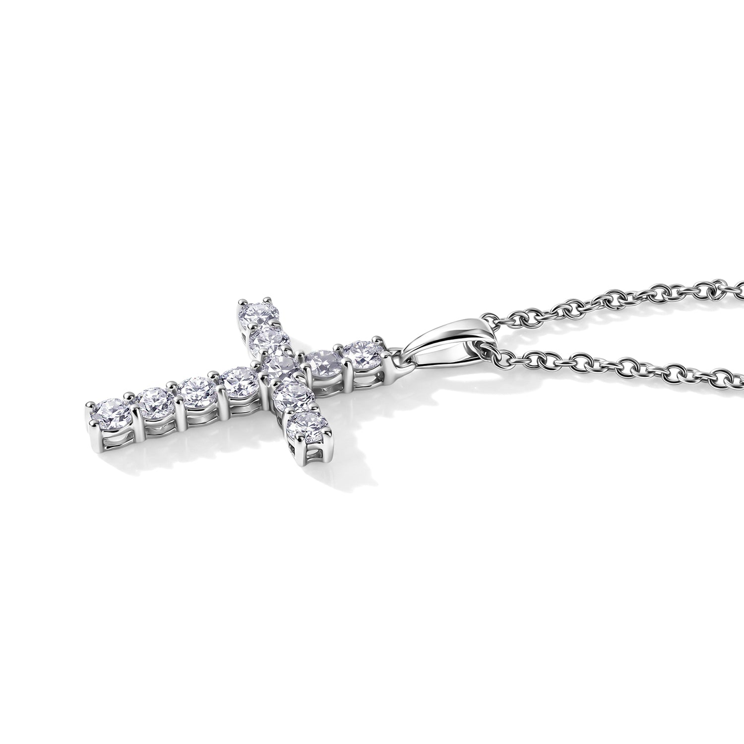 D'Joy Moissanit Anhänger 925 Silber Rhodiniert ca. 1,00 ct.