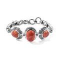 EVER TRUE Orange Mohave Türkis Armband ca. 16.5 cm 316L Edelstahl ca. 16.75 ct