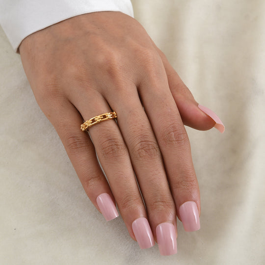 EverTrue Bandring, 750 vergoldet Bronze - 5 Gramm