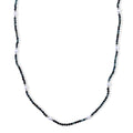 Pirineu Lagoon-Turmalin, Zhuji Akoya-Perle (5-6mm) Halskette ca. 50 cm 316L Edelstahl 30.01 ct