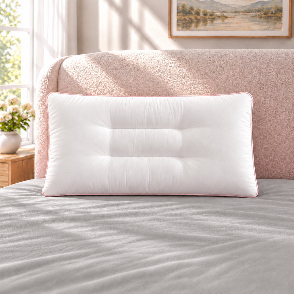 Cashmere Protein Pillow with Embroidery fabric:10% viscose(with cashmere protein)+90% polyester filling:10%cashmere protein+90% polyester Packing:vacuum packing