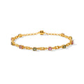 EVER TRUE Mehrfarbig-Turmalin Armband ca. 19 cm 950 Kupfer ca. 2.20 ct