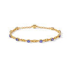 EVER TRUE Tansanit Armband ca. 19 cm 950 Kupfer ca. 2.20 ct