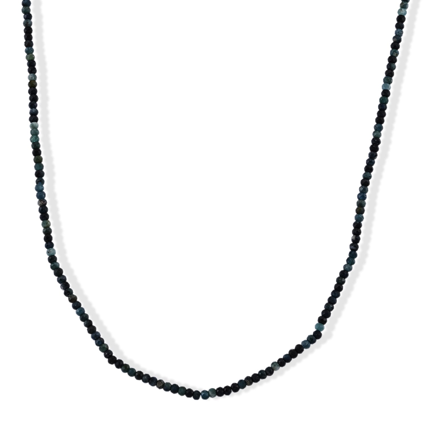 Pirineu Lagunen Turmalin Halskette ca. 45 cm 316L Edelstahl ca. 60.00 ct