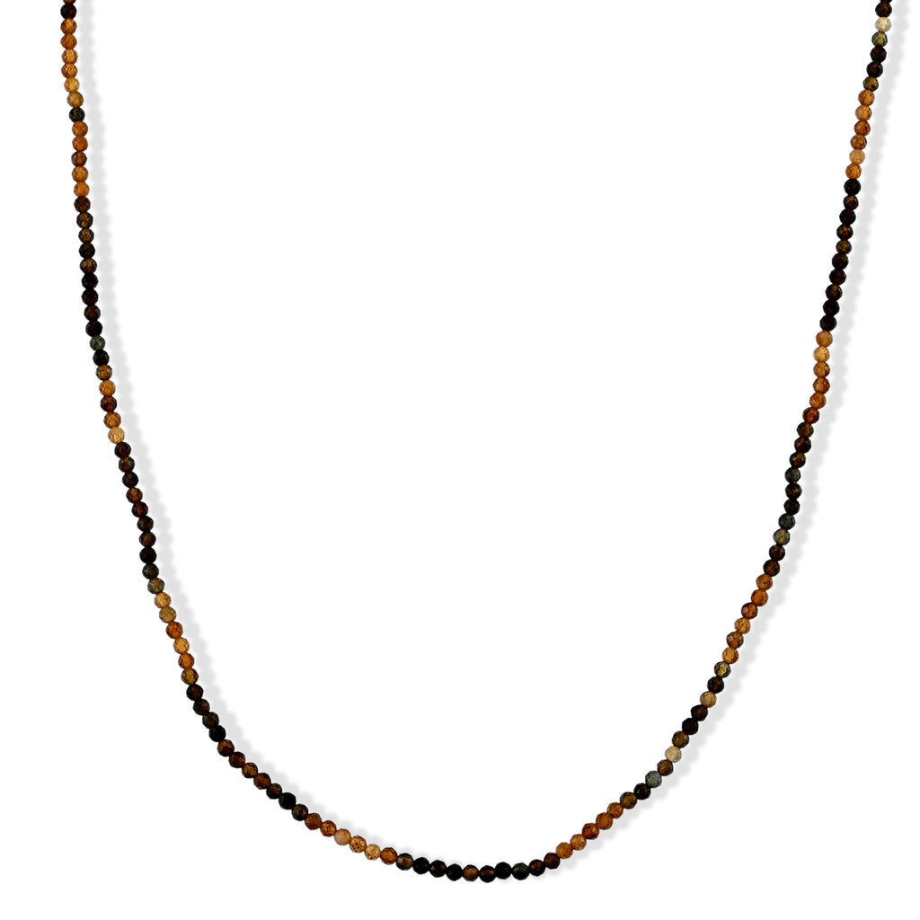 Gelber Turmalin Halskette ca. 45 cm 316L Edelstahl ca. 28.00 ct