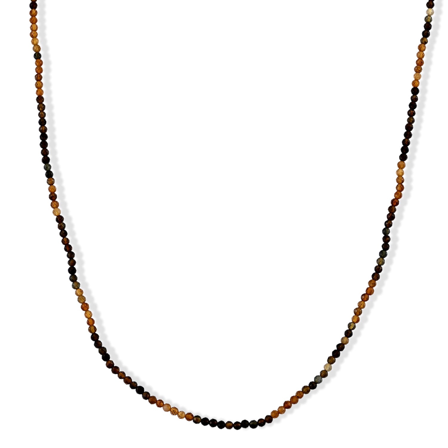 Gelber Turmalin Halskette ca. 45 cm 316L Edelstahl ca. 28.00 ct