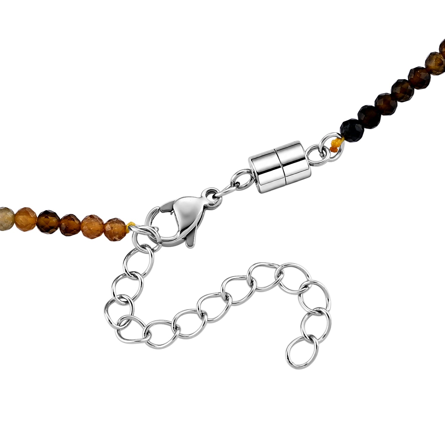 Gelber Turmalin Halskette ca. 45 cm 316L Edelstahl ca. 28.00 ct