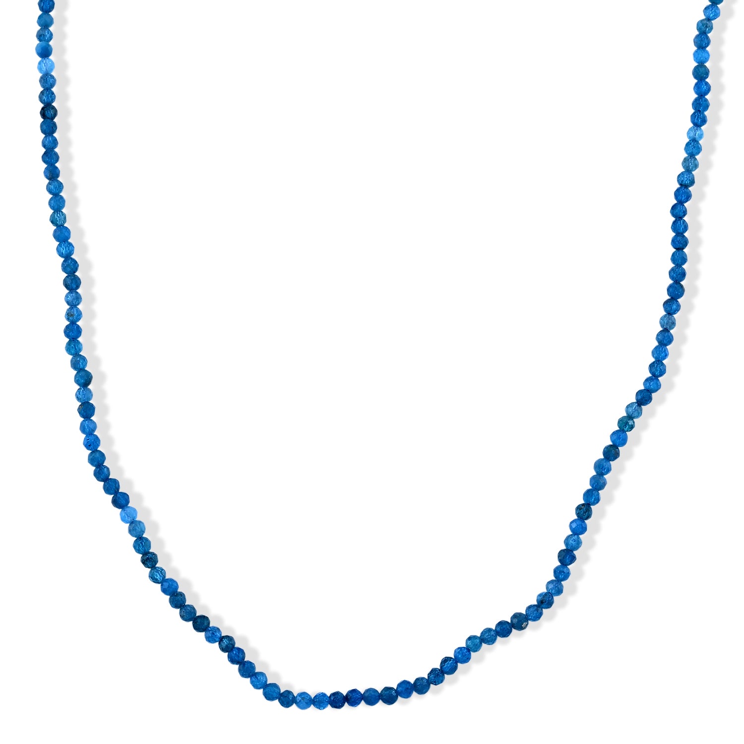 Neon Apatit Halskette ca. 45 cm 316L Edelstahl ca. 40,00 ct.