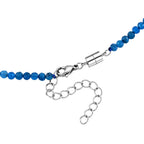 Neon Apatit Halskette ca. 45 cm 316L Edelstahl ca. 40,00 ct.