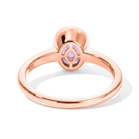 EVER TRUE Rose De France Amethyst Ring 950 Kupfer Rosévergoldet (Größe 20.00) ca. 1,63 ct