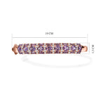 EverTrue Rose De France Amethyst und Zirkon 19cm Half-Eternity-Armreif, Messing rosévergoldet - 8,95 ct.