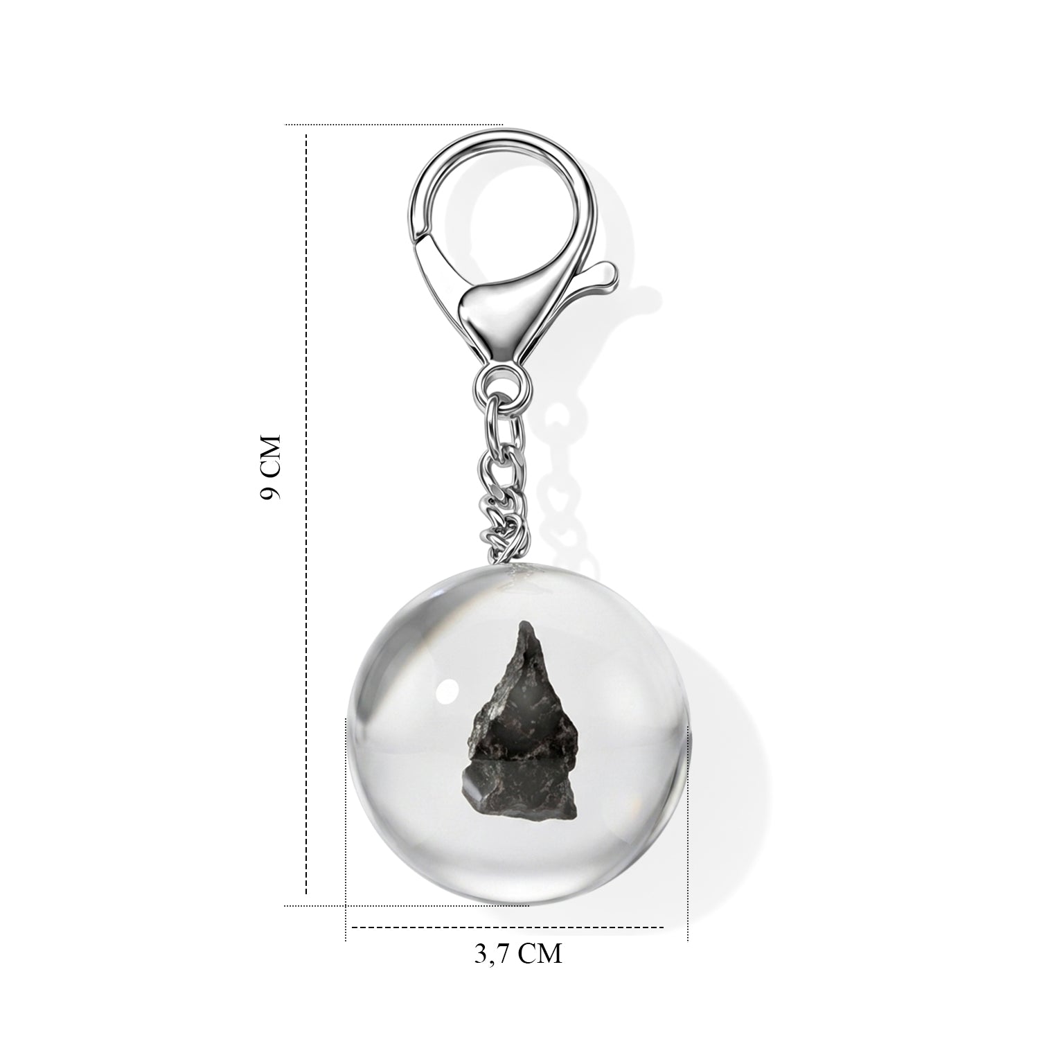 Meteorit Schlüsselbund Reine Legierung ca. 2.00 ct